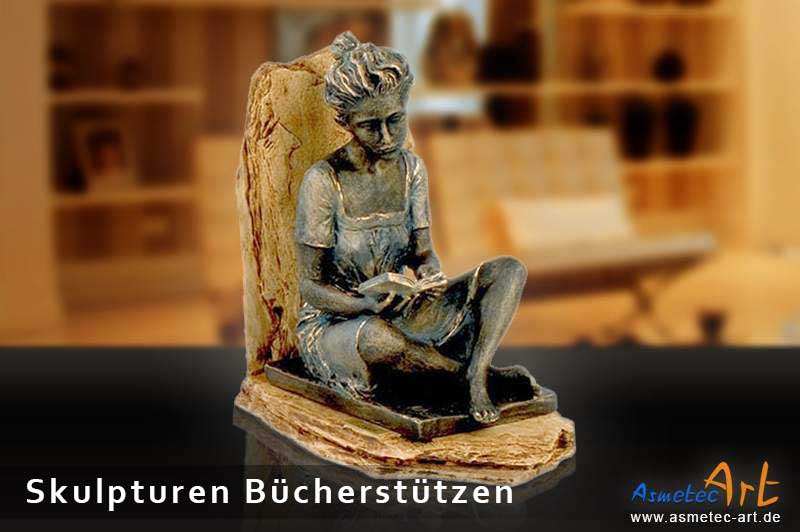 Skulpturen Bücherstützen